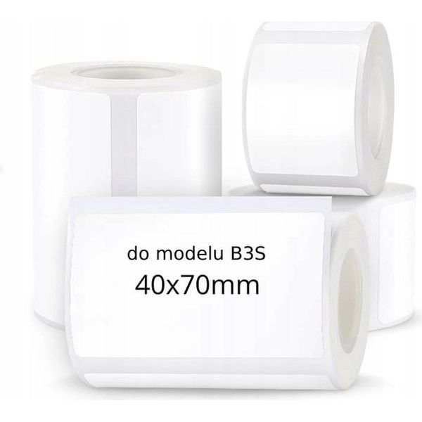 Edibazzar | Etichette Termiche 40X70Mm 180 Pezzi Per Stampante Niimbot B3S-image