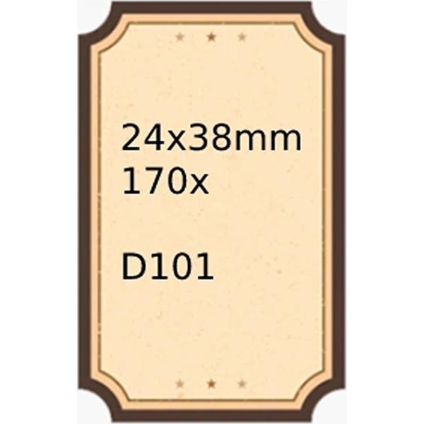 Edibazzar | Niimbot Etichette Termiche 24X38Mm Retro 170 Pezzi Per D101-image