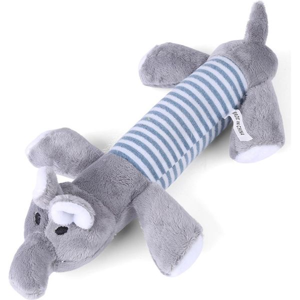 Tipi Di Animali, Giocattolo Per Animali, Giocattolo Da Masticare Per Cuccioli, Peluche Cigolante Con Suono, Elefante-image