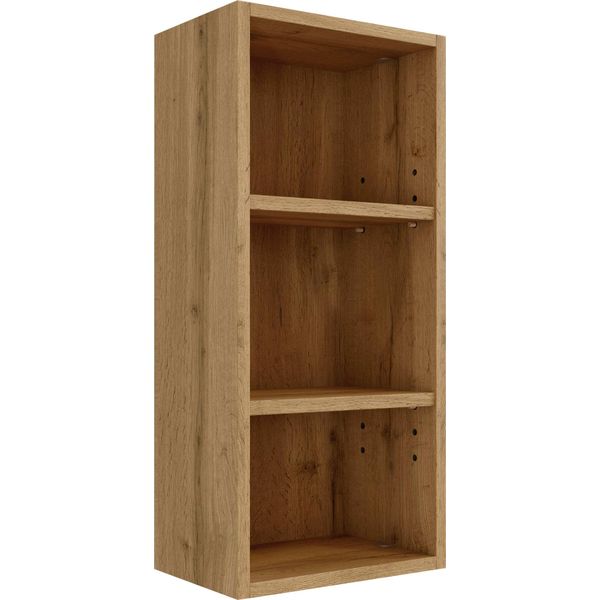 Regal Welltime "Chicago", Braun (Wotaneiche), B:30Cm H:64Cm T:18Cm, Holzwerkstoff, Regale, Regal-image