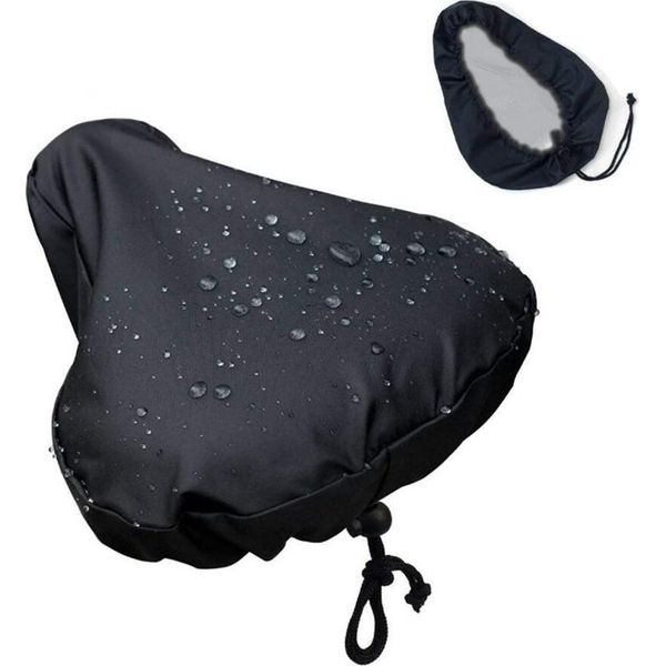Coprisella Per Bicicletta, Universale, Impermeabile, 38X36Cm, Nero, Per Mtb E Bici Da Strada, Protezione Sella-image