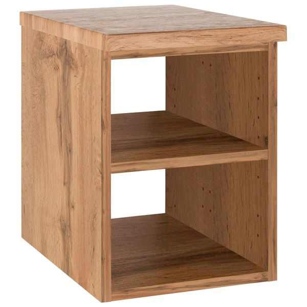 Wandregal Welltime "Davos", Braun (Eichefarben), B:30Cm H:41Cm T:47Cm, Holzwerkstoff, Regale, Wandregal-image