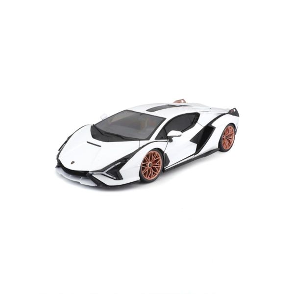 Bburago 18-11046W - Automodello - Lamborghini Sian Fkp 37 (Bianco, Scala 1:18)-image