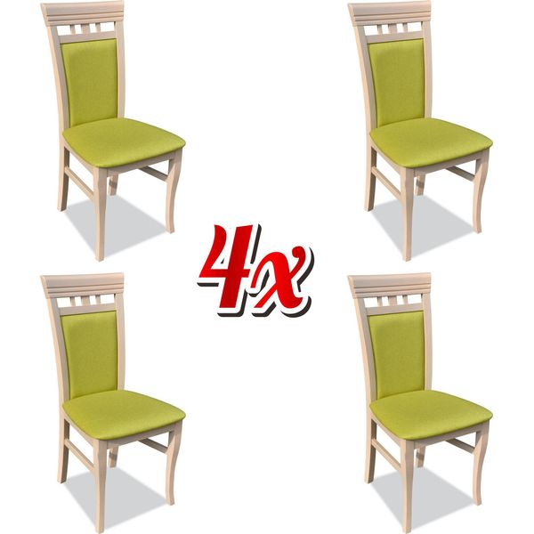 Set Poltrona Nuovo 4X Sedie Sedia Tappezzeria Design Salotto Cucina Seduta Sala Da Pranzo-image