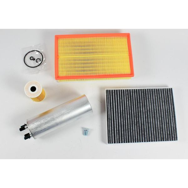 Pacchetto Ispezione Filtro Aria Interno Diesel + Filtro Olio Per Vw T5 T6 Bus 2.0 Tdi-image