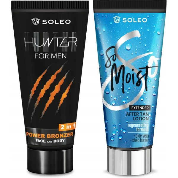 Set Bronze Uomo: Kit Soleo Hunter E Balsamo Dopo Sole 150Ml-image