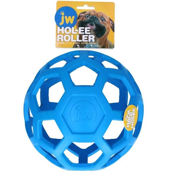 Jw - Hol-Ee Roller -Palla Da Griglia, Palla Da Gioco Per Cani, Dolcetto, Giocattolo Per Cani, Giocattolo Da Riporto Misura Jumbo Blu Scuro-image