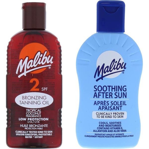 Malibu Tanning Oil SPF2 200Ml + Balsamo Dopo Abbronzatura 200 Ml-image