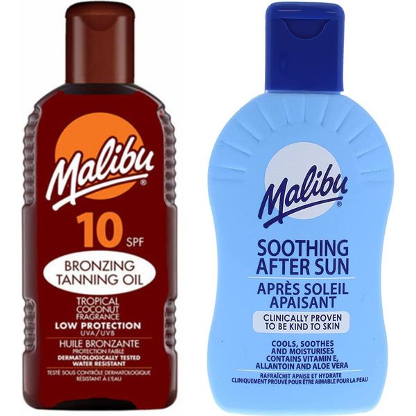 Malibu Tanning Oil SPF10 200Ml + Balsamo Dopo Abbronzatura 200 Ml-image