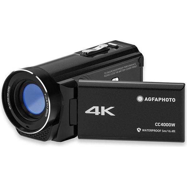 Agfaphoto CC4000W Videocamera Videocamera Palmare 24 Mp 4K Ultra Hd Nero-image