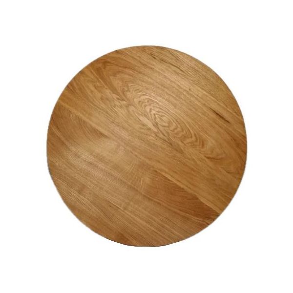 Piano Rotondo In Rovere Massiccio Oliato Diametro 20 Cm, Piano Rotondo In Rovere Rustico, Piano Tavolo, Piano Di Lavoro In Rovere Massiccio, Piano Di Lavoro In Legno-image