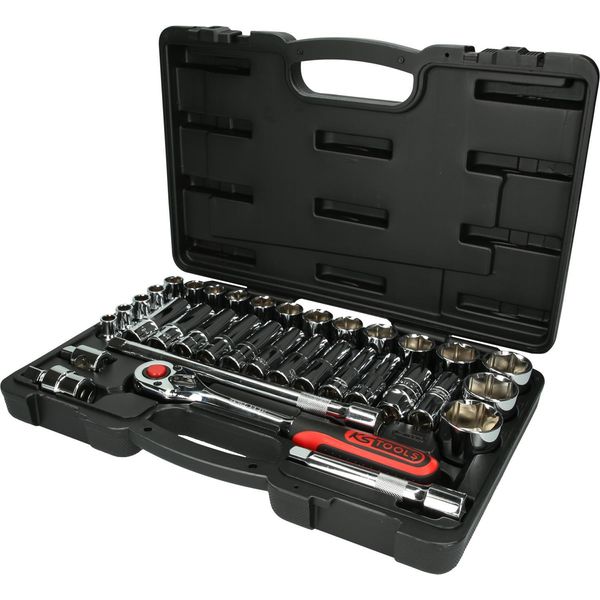 Ks Tools 918.0635 - Set Di Chiavi A Bussola - 1/2 Pollici - 35 Teste - Acciaio Al Cromo Vanadio - 5,75 Kg-image