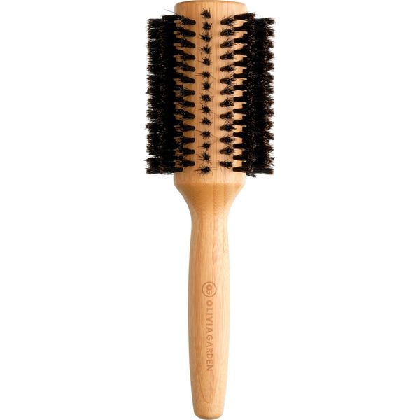 Olivia Garden Bamboo Touch Brush Spazzola Per Capelli Tonda Eco-Consapevole In Bambù Con Setole Di Cinghiale Al 100% Da 40 Mm-image