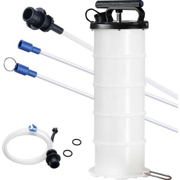 Estrattore Di Fluidi Succebuy, 1,74 Galloni (6,5 Litri), Pompa Manuale Per Il Cambio Dell'olio Con Asta Di Livello E Tubo Flessibile Per L'evacuazione A Vuoto Dei Fluidi Del Veicolo-image