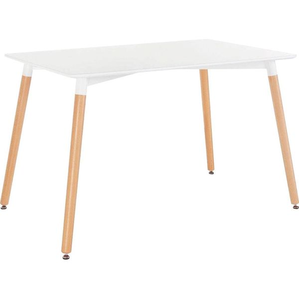 Esstisch Paroli, Weiß (Weiß, Buche, Weiß), B:140Cm H:76Cm, Tische, Rechteckiger Esstisch Esstisch-image