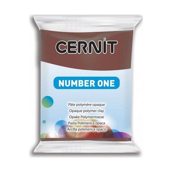 Cernit Argilla Polimerica N°1 Argilla Polimerica Marrone 56 G-image