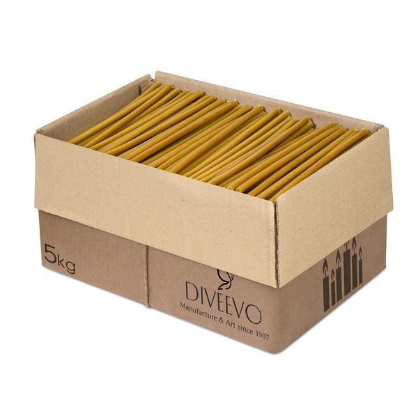 5 Kg 1000 Pz. Candele Di Cera D'api Con Aggiunta Di Paraffina N80, Lunghezza 18,5 Cm-image