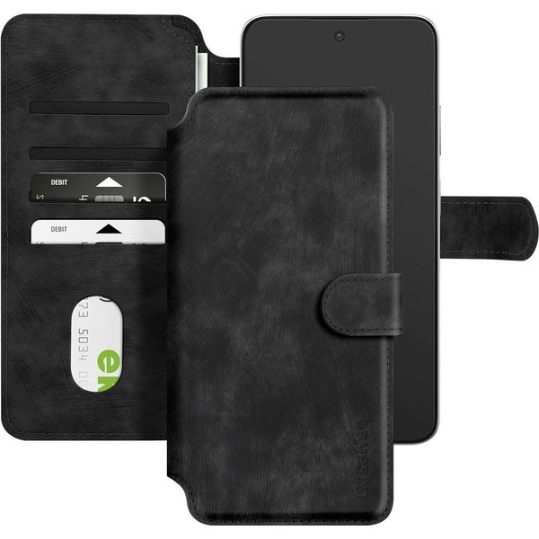 Avizar, Custodia Magsafe Per Smartphone Fino A 6,1 Pollici Pieghevole A Portafoglio, Nero-image