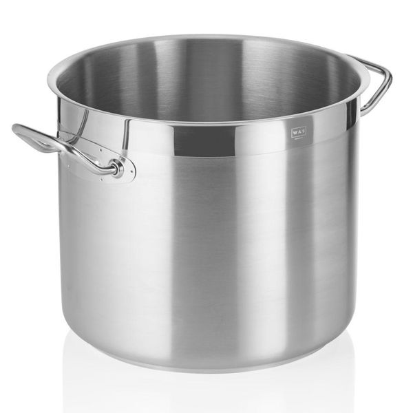 Pentola Professionale In Acciaio Inox Pentola Per Carne Con Coperchio 22,0 Litri ØXh: 32 X 28,5 Cm-image