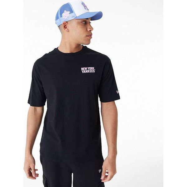 New Era Mlb Wordmark New York Yankees Maglietta A Maniche Corte Nero M Uomo Nero M-image