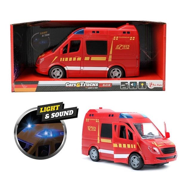 Autopompa Giocattolo Con Luci E Suoni - Circa 20 Cm-image