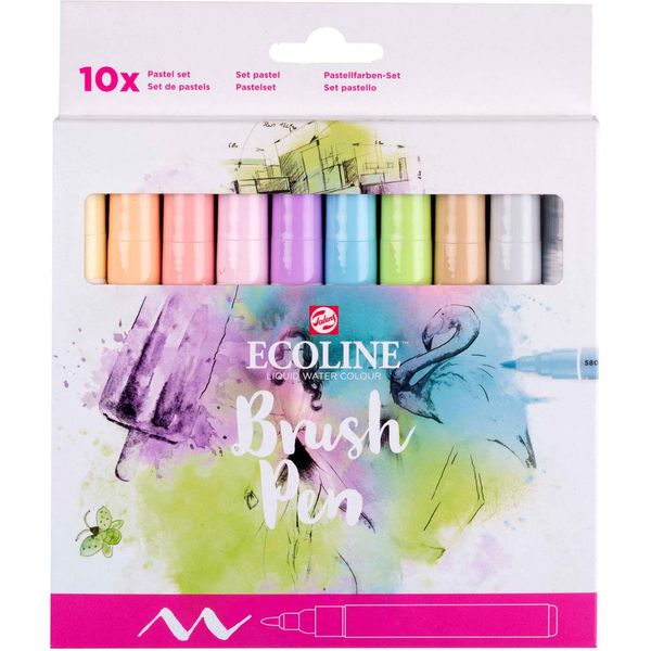Talens Ecoline - Bishpen Ecoline Pastello Culo 10Pz | Soffio Uno 10 Pezzi-image