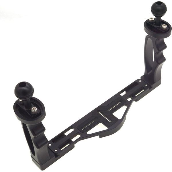 Stabilizzatore A Vassoio In Lega Di Alluminio Per Alloggiamento Fotocamera Subacquea Alloggiamento Subacqueo Supporto Gopro Dslr Smartphone Nero-image
