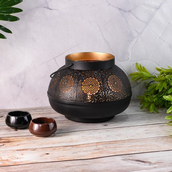 Lanterna Orientale Da Giardino Porta Tea Light Decorazione Edla-image
