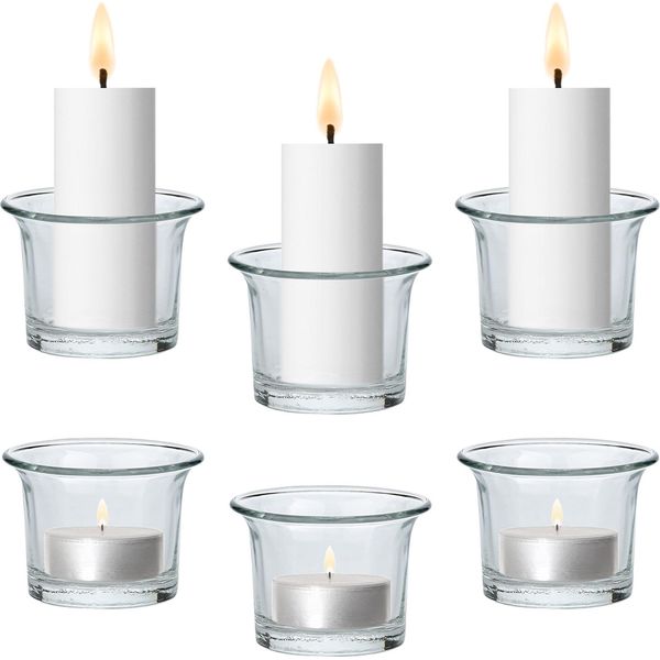 Set Di 6 Barattoli Per Candele Barattoli Per Candele Trefor-image