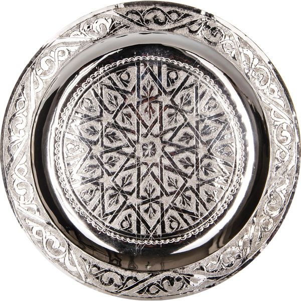 Vassoio Orientale Mehdia Color Argento 25 Cm-image