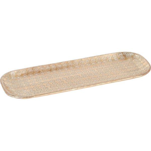 Vassoio Orientale Per Candele Jabar Gold 30 Cm-image