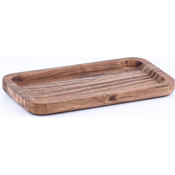 Vassoio Da Portata In Legno Di Acacia Tavola Da Portata Anea 21X6Cm-image