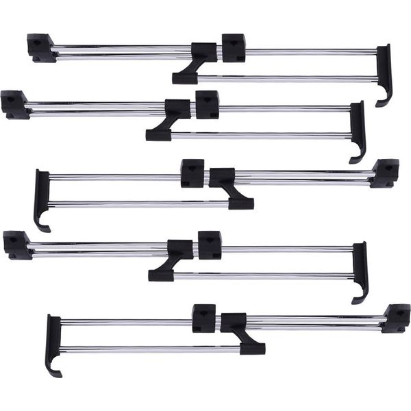 5 Pezzi Appendiabiti Estensibili 30-52 Cm, Set Di Appendiabiti Estensibili Per Guardaroba, Appendiabiti Estraibili Da Avvitare, Appendiabiti Salvaspazio Per Appendiabiti, Appendiabiti Per Pantaloni, Accessori Per Guardaroba-image