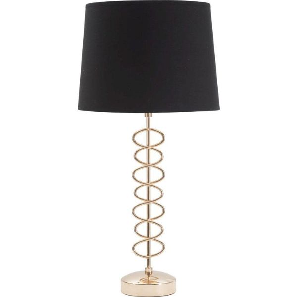 Mauro Ferretti Lampada Da Tavolo X E27 Ø 30X61,5 Cm Oro Nero-image
