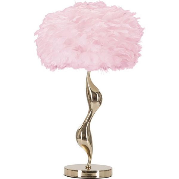 Mauro Ferretti Lampada Da Tavolo Slim E27 Ø 40X63 Cm Oro Rosa-image