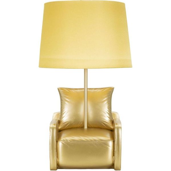 Mauro Ferretti Lampada Da Tavolo Metà Secolo E27 26X46 Cm Oro-image