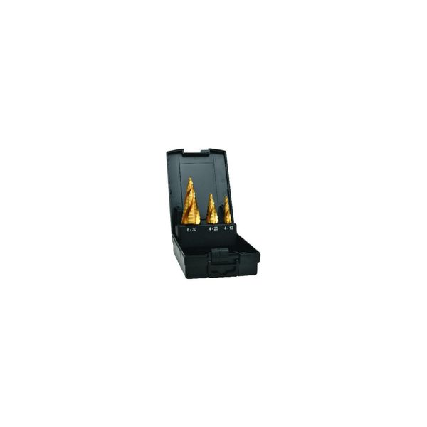 Exact Stufenbohrer Hss Tin Set 4-Fach Spiralnute 4-30 Mm (07059)-image