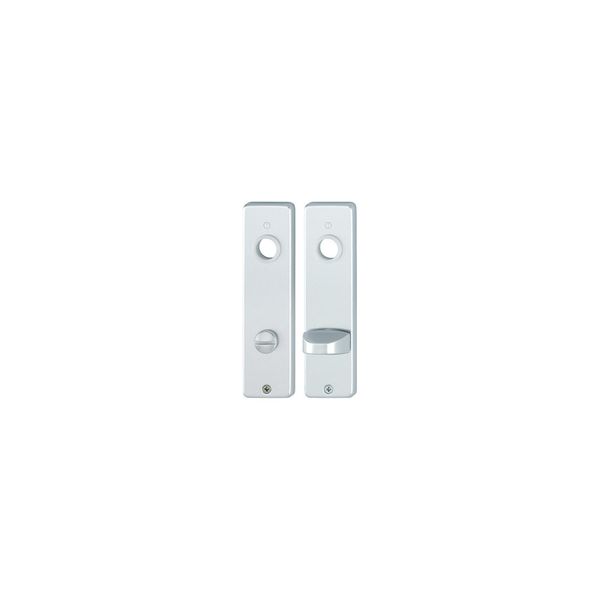 Hoppe Zt-Kurzschild 202KP/AP, Wc Schlitzkopf E78, Aluminium F1 Eloxiert,Paar (6271324)-image
