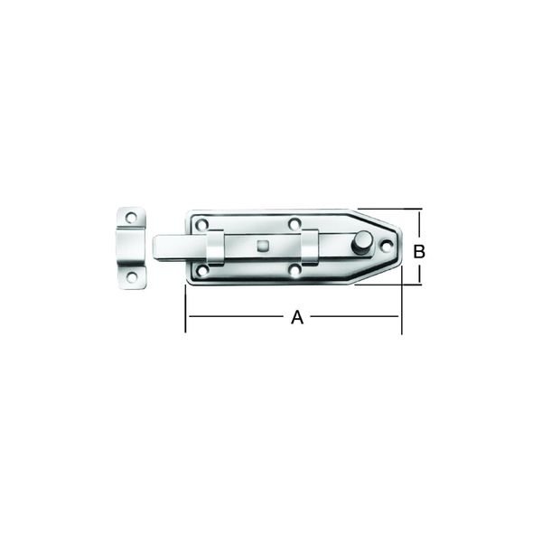 Vormann Fensterriegel Mit Schlaufe, Gerade B22Xl40Xs1Mm Stahl Verzinkt (092198000)-image