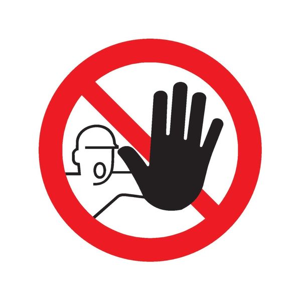 Safetymarking Verbotsschild Folie D200 Mm Zutritt FüR Unbefugte Verboten ; Wolk (21.0833)-image