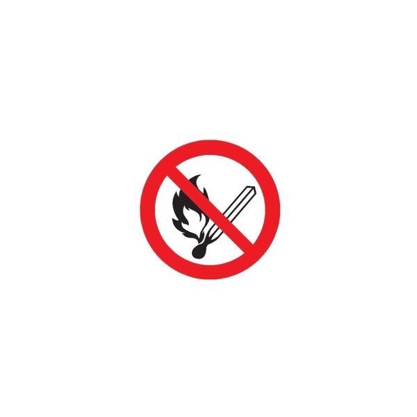 Safetymarking Verbotsschild Aluminium D200 Mm Feuer,Offenes Licht Und Rauchen Verboten ; Wolk (11.0810)-image