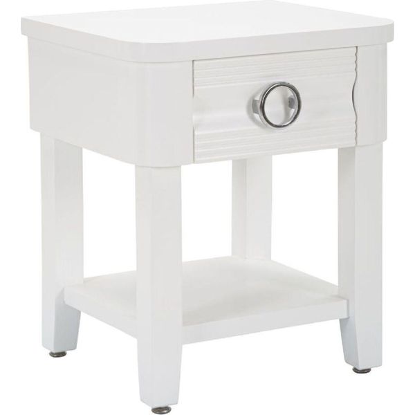 Mauro Ferretti Comodino Lucido 45X40X54 Cm Bianco-image