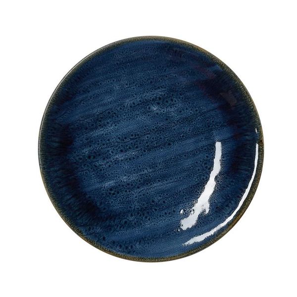 6X Piatti Piani Ø 23 Cm Vida Dark Ocean / Porcellana Blu Scuro-image