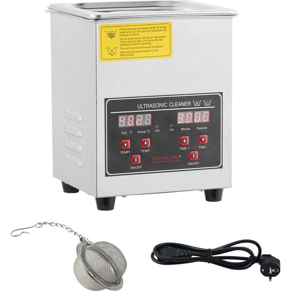 Succebuy Pulitore Ad Ultrasuoni 60W Con Riscaldatore E Timer, Dispositivo Di Pulizia Per Gioielli-image