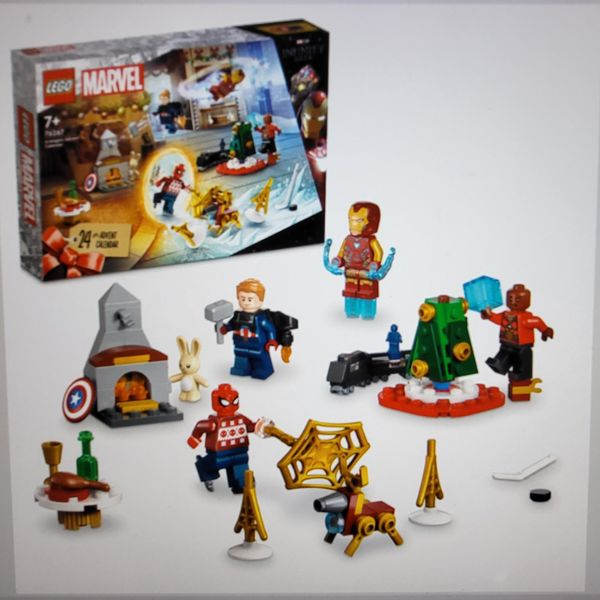 Lego 76267 Calendario Dell'avvento Marvel Avengers 2023, Calendario Natalizio Con 24 Regali Tra Cui Capitan America, Spider-Man, Iron Man E Altre Minifigure Di Supereroi, Regalo Di Natale E Avvento-image