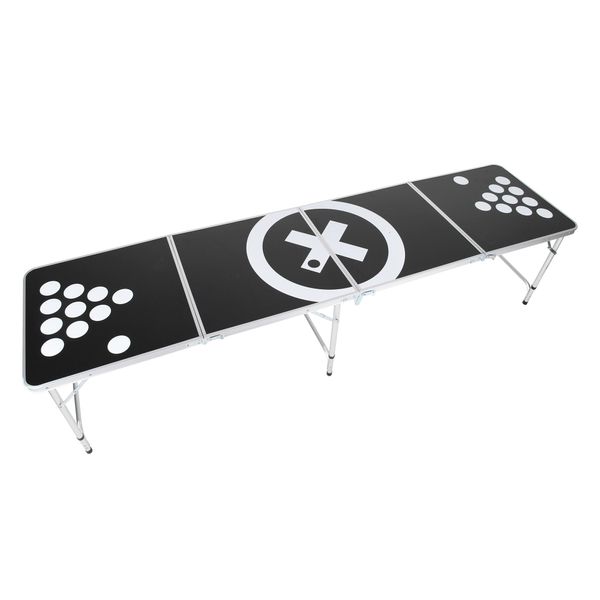 Tavolo Da Beer Pong Regolabile In Altezza Bestlivings, 240X60X70Cm In Alluminio, Tavolo Pieghevole Salvaspazio, Gioco Da Festa Portatile Per Giardino O Festival-image