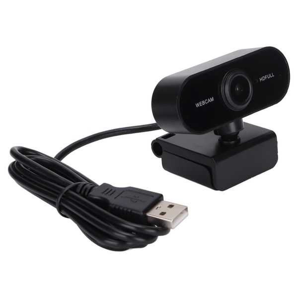 Webcam Full Hd 1080P Con Microfono, Telecamera Hd Autofocus Per Computer, Microfono Integrato Per Videoconferenze Dal Vivo-image