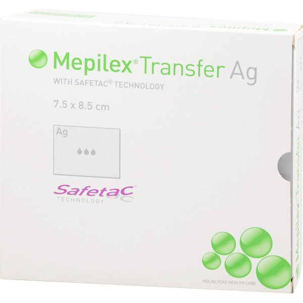 Medicazione In Schiuma Mepilex Transfer Ag 7,5X8,5 Cm Ster. 10 Pz-image