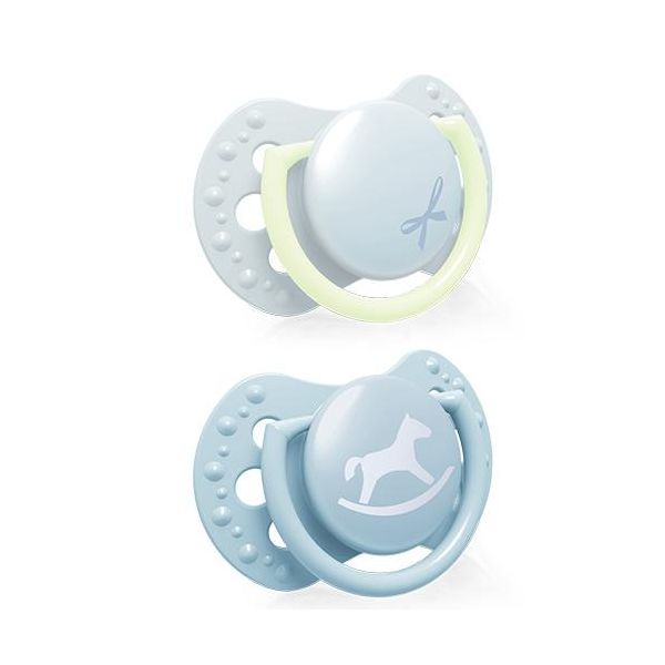 Lovi Ciuccio In Silicone Dinamico Baby Shower Boy 0-2 M 2 Pezzi 22/900Boy-image