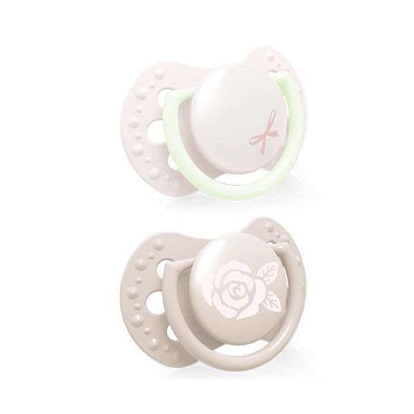 Lovi Ciuccio In Silicone Dinamico Baby Shower Girl 0-2 M 2 Pezzi 22/900Girl-image